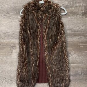 RXB Brown Faux Fur Vest